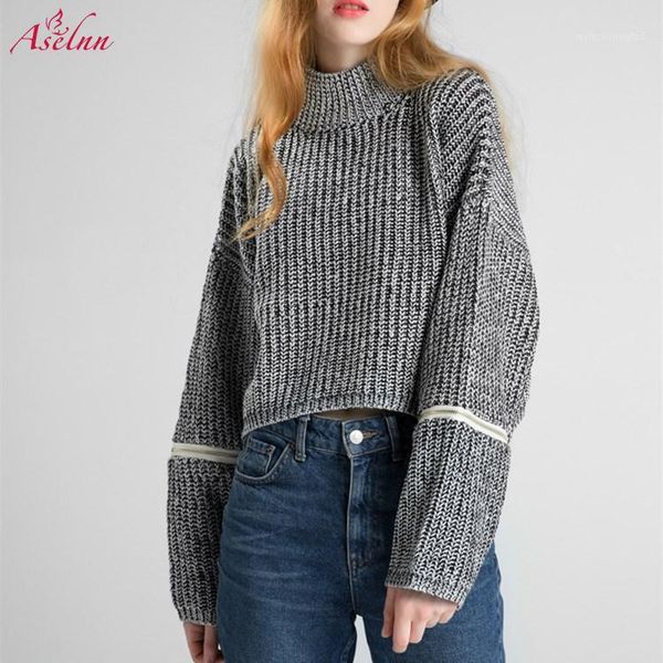 women's sweaters aselnn 2021 winter women turtleneck sweater fashion long sleeves zipper design knitted pullovers female tricot drop 1, White;black
women's sweaters aselnn 2021 winter women turtleneck sweater fashion long sleeves zipper design knitted pullovers female tricot drop 1, White;black