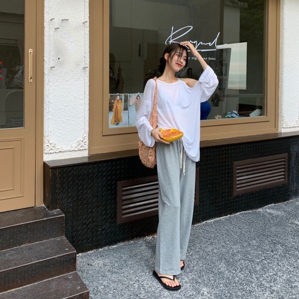 b5rki korean senseshoulder design trend sleeve ttshirt for women summer 2020 new loose black thin sun proof shirt long imwke, White
b5rki korean senseshoulder design trend sleeve ttshirt for women summer 2020 new loose black thin sun proof shirt long imwke, White