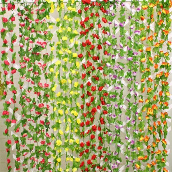 decorative flowers & wreaths sale 240cm fake silk roses artificial for decoration wedding hanging garland decor1
decorative flowers & wreaths sale 240cm fake silk roses artificial for decoration wedding hanging garland decor1
