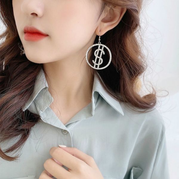 dollar crystal hoop earrings women gold silver letter alloy earrings hollowed out circle stud earrings fashion jewelry, Golden;silver
dollar crystal hoop earrings women gold silver letter alloy earrings hollowed out circle stud earrings fashion jewelry, Golden;silver