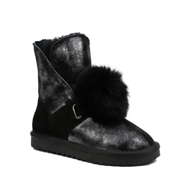 new arrival snow boots 2020 genuine leather snow boots natural fur 100% wool women winter new brand shoes women, Black
new arrival snow boots 2020 genuine leather snow boots natural fur 100% wool women winter new brand shoes women, Black