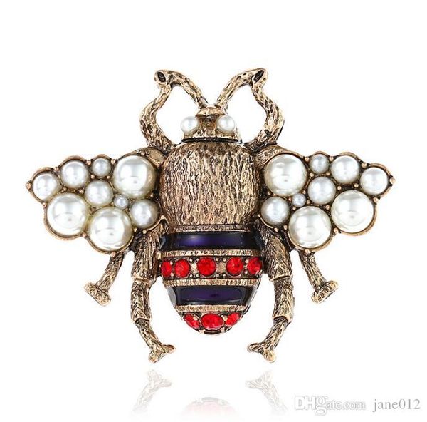 designer brooches pins zinc alloy crystal pearl fashion women retro insect bee brooch pins antique gold jewelry wholesale, Gray
designer brooches pins zinc alloy crystal pearl fashion women retro insect bee brooch pins antique gold jewelry wholesale, Gray
