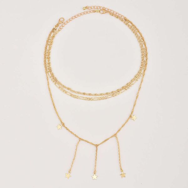 with five star necklace pointed multi layer unique shape, fashionable women's new a0089fjij35sp, Silver
with five star necklace pointed multi layer unique shape, fashionable women's new a0089fjij35sp, Silver