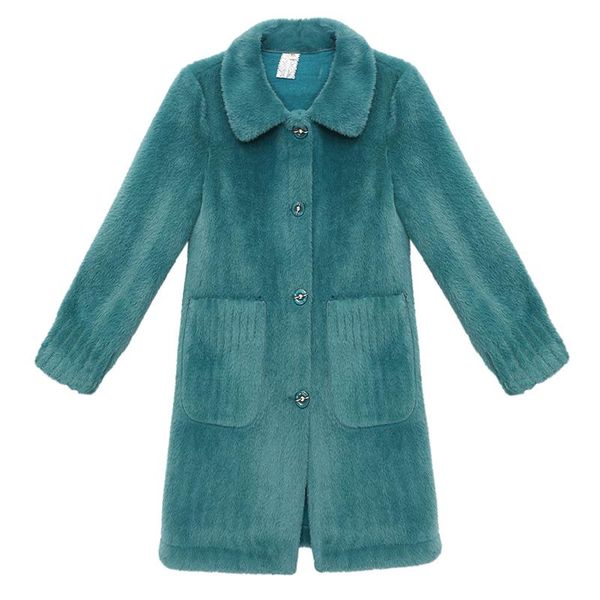 women's fur & faux women winter long coat elegant imitation sable integrated warm sleeve female thick casual loose oversize outwears, Black
women's fur & faux women winter long coat elegant imitation sable integrated warm sleeve female thick casual loose oversize outwears, Black