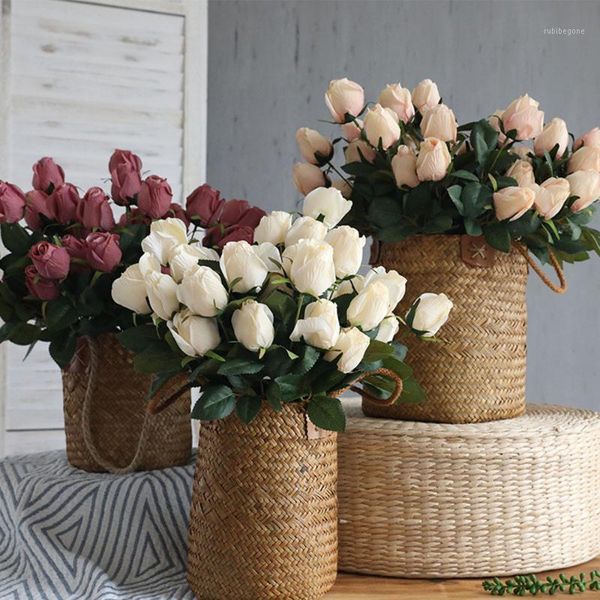decorative flowers & wreaths artificial silk rose bud bouquets floral diy wedding house interior decoration party home garden office decorat 
decorative flowers & wreaths artificial silk rose bud bouquets floral diy wedding house interior decoration party home garden office decorat