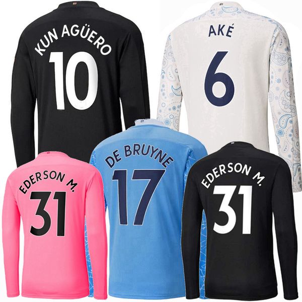 2020 2021 manchester long sleeve soccer jersey ederson m de bruyne ake ferran rodrigo foden g.jesus mahrez kun aguero football full shirt, Black;yellow
2020 2021 manchester long sleeve soccer jersey ederson m de bruyne ake ferran rodrigo foden g.jesus mahrez kun aguero football full shirt, Black;yellow
