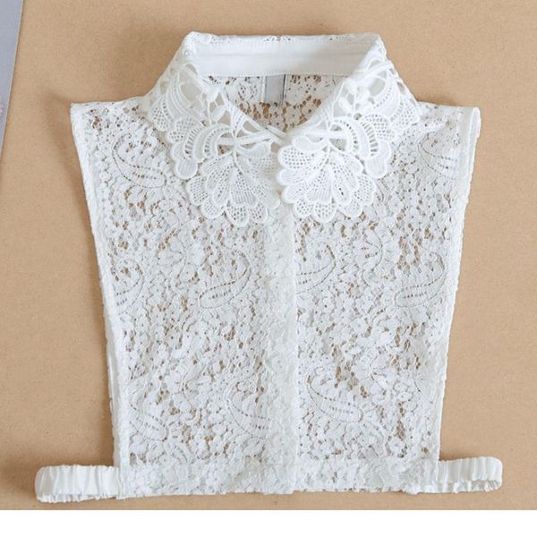 women vintage embroidered floral lace fake collar sweater decorative detachable half shirt blouse button down qylugz, White
women vintage embroidered floral lace fake collar sweater decorative detachable half shirt blouse button down qylugz, White