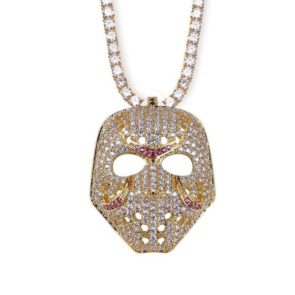 hip hop mask pendant necklace copper gold n rose gold color plated micro pave + cz charm jewelry for men women tennis chain, Silver
hip hop mask pendant necklace copper gold n rose gold color plated micro pave + cz charm jewelry for men women tennis chain, Silver