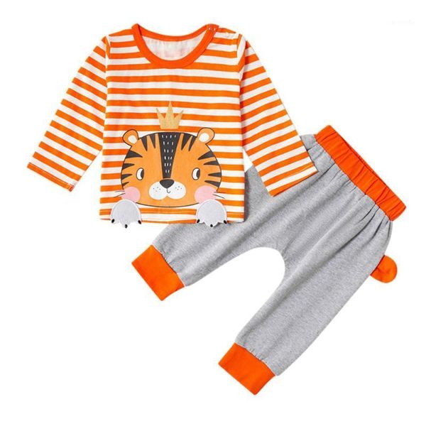 kancoold infant boys long sleeve cartoon tiger crown stripe print + solid color colorblock trousers two-piece suit1, White
kancoold infant boys long sleeve cartoon tiger crown stripe print + solid color colorblock trousers two-piece suit1, White