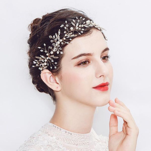 romantic soft gold korean wedding headbands flower brides hairbands bridal crystal rhinestone pearl tiara hair jewelry my3370, Golden;silver 
romantic soft gold korean wedding headbands flower brides hairbands bridal crystal rhinestone pearl tiara hair jewelry my3370, Golden;silver