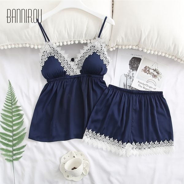 summer woman pajamas set silk stain spaghetti strap home wear sleep clothing female pyjamas suit bannirou 210203, Black;red
summer woman pajamas set silk stain spaghetti strap home wear sleep clothing female pyjamas suit bannirou 210203, Black;red