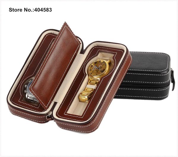 high grade zippered 2 slot personalized luxury portable brown black pu leather bracelet watch storage travel case box bag, Pink;blue
high grade zippered 2 slot personalized luxury portable brown black pu leather bracelet watch storage travel case box bag, Pink;blue