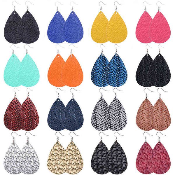 fashion 35 colors teardrop leather earrings lightweight drop earings antique s925 dangle earrings for women gifts wholesale g220312, Silver
fashion 35 colors teardrop leather earrings lightweight drop earings antique s925 dangle earrings for women gifts wholesale g220312, Silver