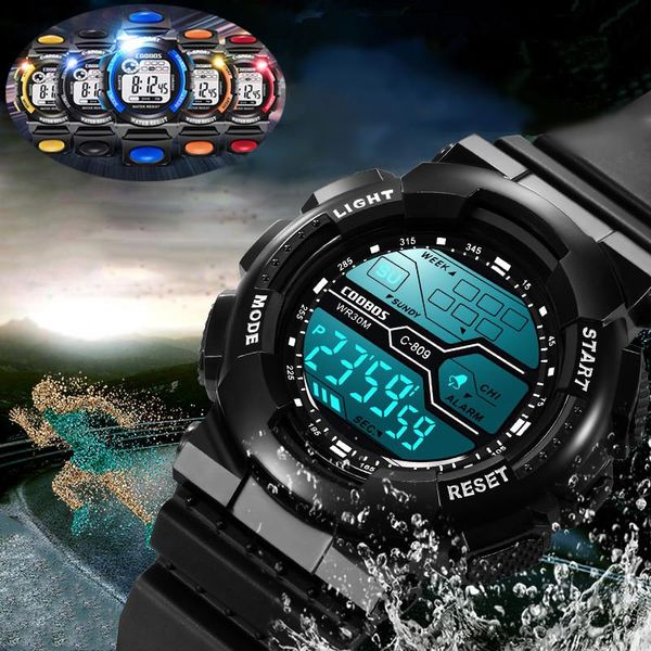 men's digital watch sport 30m waterproof led electronic kids watches fashion luminous wristwatch silicone strap zegarek meski, Slivery;brown
men's digital watch sport 30m waterproof led electronic kids watches fashion luminous wristwatch silicone strap zegarek meski, Slivery;brown