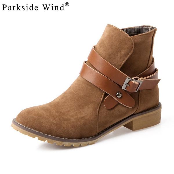 parkside wind flock women boots round toe buckle strap square heel ankle boots fashion slip-on rubber shoes xwa2578-50, Black
parkside wind flock women boots round toe buckle strap square heel ankle boots fashion slip-on rubber shoes xwa2578-50, Black