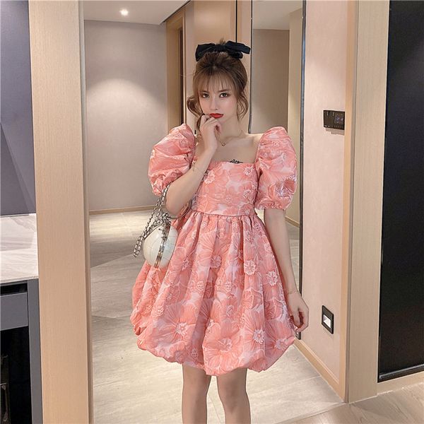 2021 women's new fashion summer sweet puff ball high sleeve elegant puffy waist short dress with no white pink back 9byu, Black;gray
2021 women's new fashion summer sweet puff ball high sleeve elegant puffy waist short dress with no white pink back 9byu, Black;gray