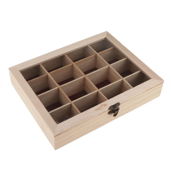 16 grids unfinished wood stash box, square unpainted wooden jewelry box storage chest treasure case for diy crafting, Pink;blue
16 grids unfinished wood stash box, square unpainted wooden jewelry box storage chest treasure case for diy crafting, Pink;blue