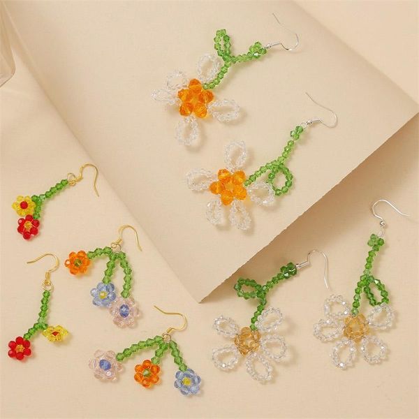 creative design crystal beaded flower dangle earrings for women girl korean style 2020 fashion handmade drop earring gifts, Silver
creative design crystal beaded flower dangle earrings for women girl korean style 2020 fashion handmade drop earring gifts, Silver