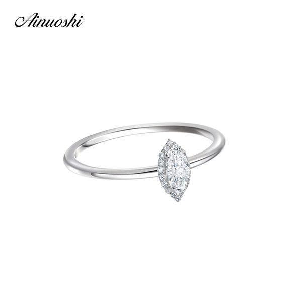 ainoushi solid 925 sterling silver marquise cut halo ring engagement party jewelry fashion 0.5 carat wedding accessaries gifts y200106, Slivery;golden
ainoushi solid 925 sterling silver marquise cut halo ring engagement party jewelry fashion 0.5 carat wedding accessaries gifts y200106, Slivery;golden