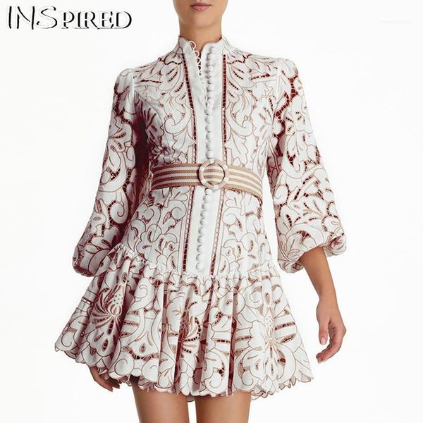 long sleeve belt ruffle lace patch runway zimm european vintage elegant vintage hollow out dress women vestidos11, Black;gray
long sleeve belt ruffle lace patch runway zimm european vintage elegant vintage hollow out dress women vestidos11, Black;gray