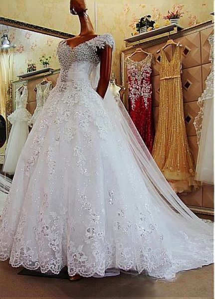 luxury lace crystals wedding dresses appliqued flowers off shoulder bridal gowns court train vestidos de novia 2021 new robe de mariage, White
luxury lace crystals wedding dresses appliqued flowers off shoulder bridal gowns court train vestidos de novia 2021 new robe de mariage, White
