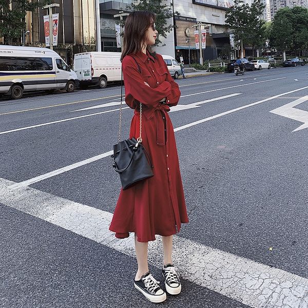 chiffon 2020 early autumn winter new french style platycodon grandiflorum foreign style waistband loose long dress shirt dress lady shirt sk, Black;gray
chiffon 2020 early autumn winter new french style platycodon grandiflorum foreign style waistband loose long dress shirt dress lady shirt sk, Black;gray