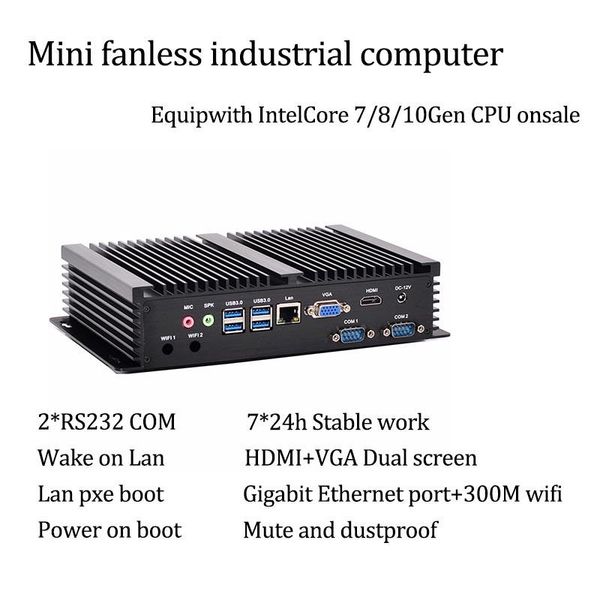 dual com 10gen fanless mini pc intel -8250u/ 10510u rs232 com usb wifi industrial pc deskcomputer
dual com 10gen fanless mini pc intel -8250u/ 10510u rs232 com usb wifi industrial pc deskcomputer
