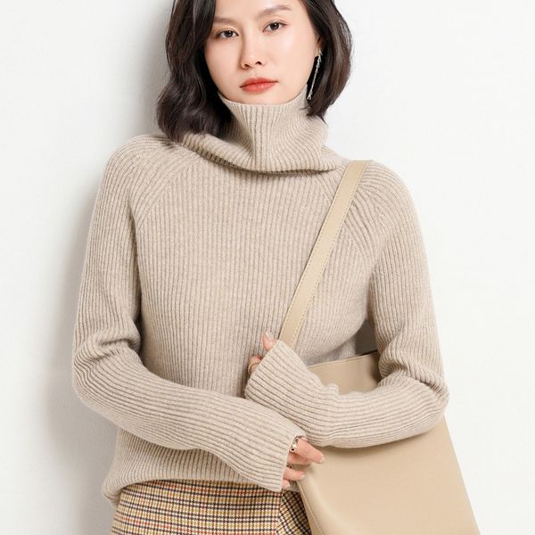 2021 new 100% wool shiner yarn turtleneck sweater warm thick ribs raglan pullover female shirt base winter need 8ajh, White;black
2021 new 100% wool shiner yarn turtleneck sweater warm thick ribs raglan pullover female shirt base winter need 8ajh, White;black