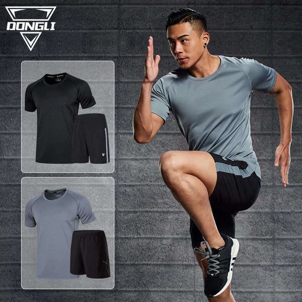 suit men's summer night equipment gym sweat absorption quick dry loose morning running training fitness clothes, Gray
suit men's summer night equipment gym sweat absorption quick dry loose morning running training fitness clothes, Gray