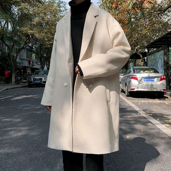 winter plush thickened woolen men's korean fashion cool versatile medium and long casual windbreaker coat, Tan;black
winter plush thickened woolen men's korean fashion cool versatile medium and long casual windbreaker coat, Tan;black