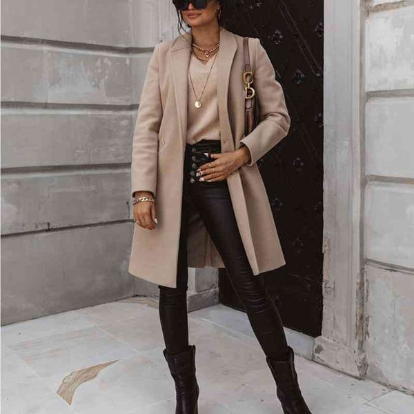 Women's Wool & Blends Winter Elegant Women Coat Light Tan Office Lady Overcoat Plus Size Long Sleeve Windproof Fashion Windbreaker UGS7, Black
Women's Wool & Blends Winter Elegant Women Coat Light Tan Office Lady Overcoat Plus Size Long Sleeve Windproof Fashion Windbreaker UGS7, Black