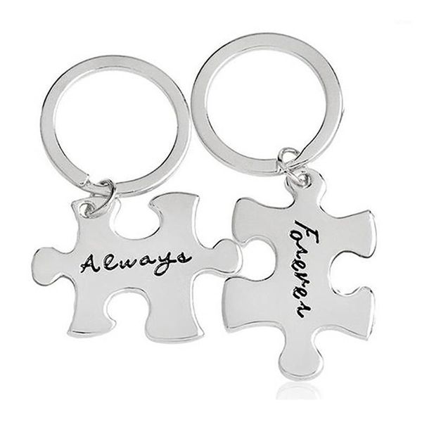 2pc always and forever puzzle piece couple bff keychain gifts for boyfriend or girlfriend , long distance relationship bff gift1, Silver
2pc always and forever puzzle piece couple bff keychain gifts for boyfriend or girlfriend , long distance relationship bff gift1, Silver