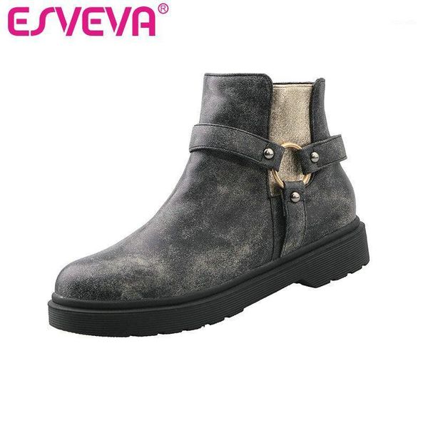 boots esveva 2021 women shoes winter ankle black fashion round toe pu leather zipper motorcycle platform size 34-431
boots esveva 2021 women shoes winter ankle black fashion round toe pu leather zipper motorcycle platform size 34-431