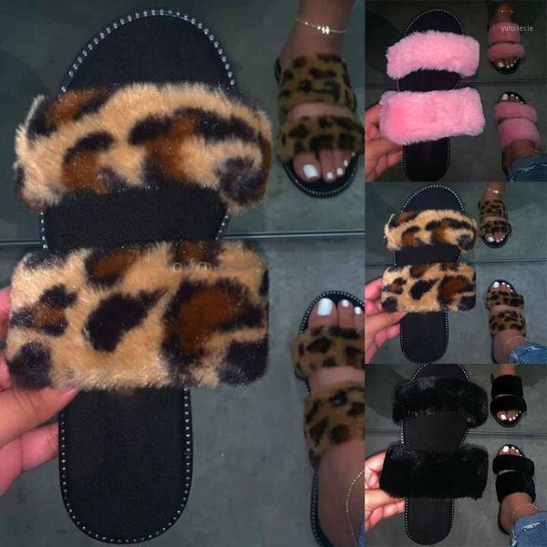 2021 flutty fur slippers ladies furry slip on flat heel walking shoes women summer leopard print fashion female beach sandal d301, Black
2021 flutty fur slippers ladies furry slip on flat heel walking shoes women summer leopard print fashion female beach sandal d301, Black