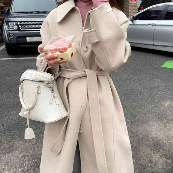 women's wool & blends korean winter high end handmade double-sided 100% sheep long black coat women lacing belt loose en overcoat 7ihc
women's wool & blends korean winter high end handmade double-sided 100% sheep long black coat women lacing belt loose en overcoat 7ihc
