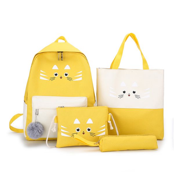 fashion canvas womens bag backpack four-piece shoulder bag fashion ins backpack korean all-matching m180181
fashion canvas womens bag backpack four-piece shoulder bag fashion ins backpack korean all-matching m180181