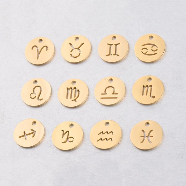 12mm hole round constellation charms for bangle bracelet necklace gold silver polish stainless steel constellation diy jewelry accessories, Bronze;silver
12mm hole round constellation charms for bangle bracelet necklace gold silver polish stainless steel constellation diy jewelry accessories, Bronze;silver