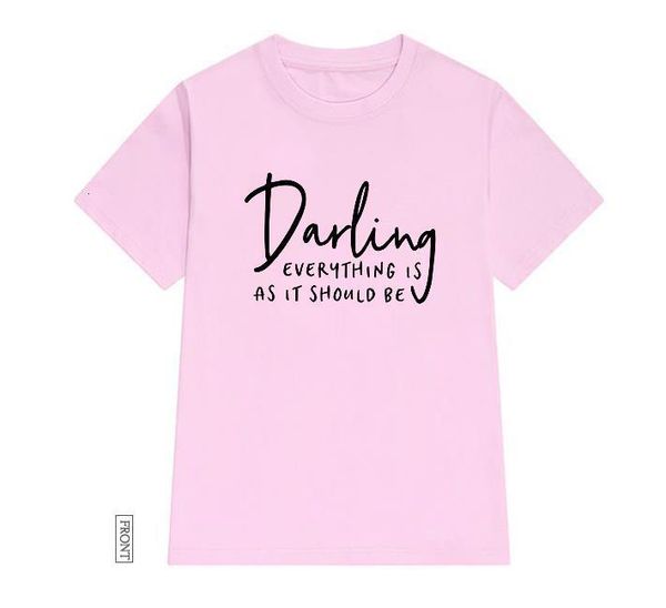 darling everything is as it should be women tshirt cotton casual funny t shirt lady yong girl tee 5 colors drop ship s-571, White
darling everything is as it should be women tshirt cotton casual funny t shirt lady yong girl tee 5 colors drop ship s-571, White