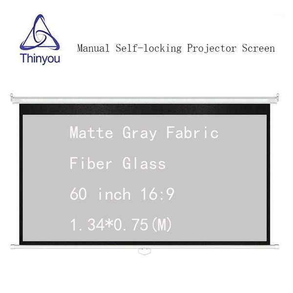 projection screens thinyou manual auto self-locking 60inch 16:9 projector screen matte gray fabric fiber glass for pull down scree1
projection screens thinyou manual auto self-locking 60inch 16:9 projector screen matte gray fabric fiber glass for pull down scree1