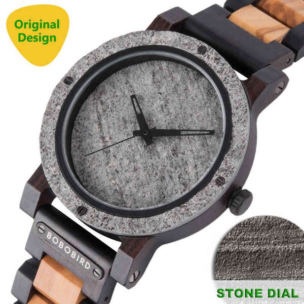 bobo bird stone watch for men relogio masculino 2021 new mens wooden band wristwatches personalized christmas gift dropshipping, Silver
bobo bird stone watch for men relogio masculino 2021 new mens wooden band wristwatches personalized christmas gift dropshipping, Silver