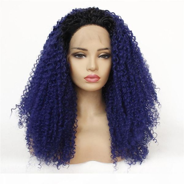 natural afro curly hair wigs ombre color lace front wigs with high temperature fiber hair wigs, Black
natural afro curly hair wigs ombre color lace front wigs with high temperature fiber hair wigs, Black