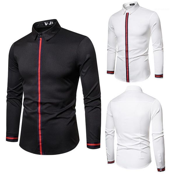 men's casual shirts fashionable spring and autumn men's solid color long sleeve shirt slim stand collar fashion d191, White;black
men's casual shirts fashionable spring and autumn men's solid color long sleeve shirt slim stand collar fashion d191, White;black