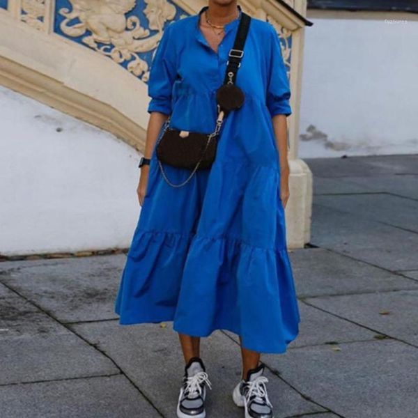 african women casual dress blue button up lapel collar shirt dresses ladies plus size 3xl loose summer fall long dress maxi1, White;black
african women casual dress blue button up lapel collar shirt dresses ladies plus size 3xl loose summer fall long dress maxi1, White;black