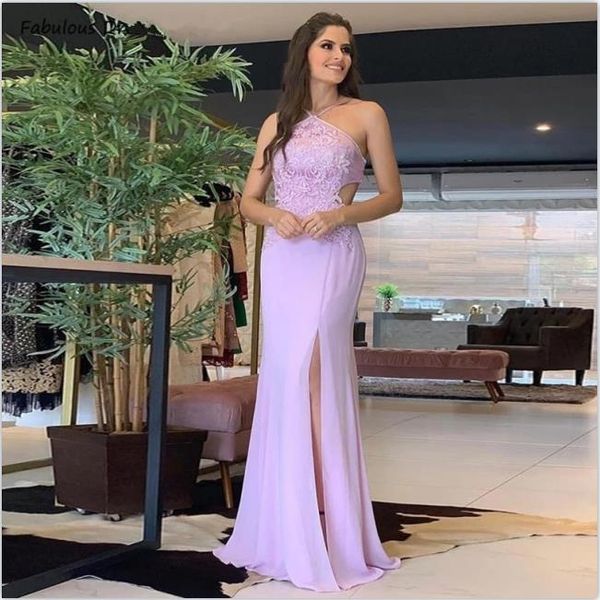lilac halter mermaid evening dresses applique lace with split long prom dress for women, White;pink
lilac halter mermaid evening dresses applique lace with split long prom dress for women, White;pink