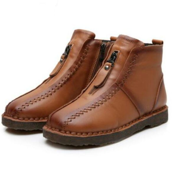 european and american fashion women all-match flat martin boots women's short boots plus size ladies leather and winter, Black
european and american fashion women all-match flat martin boots women's short boots plus size ladies leather and winter, Black