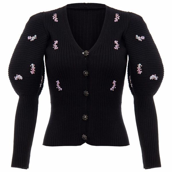 sequins floral diamonds sweater women v-neck puff sleeve slim pullover knitted sweaters 2020 autumn and winter casual modis, White;black
sequins floral diamonds sweater women v-neck puff sleeve slim pullover knitted sweaters 2020 autumn and winter casual modis, White;black