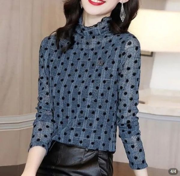 p40yg plaid half high collar sleeve tshirt women's 2020 t-shirt new flocking floral slim mesh long bottomed autumn etu7v, White
p40yg plaid half high collar sleeve tshirt women's 2020 t-shirt new flocking floral slim mesh long bottomed autumn etu7v, White