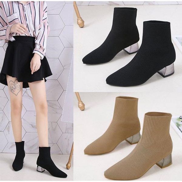 boots women sock ladies knitting air mesh shoes breathable woman casual comfortable ankle boot female mid thick heels footwear1, Black
boots women sock ladies knitting air mesh shoes breathable woman casual comfortable ankle boot female mid thick heels footwear1, Black