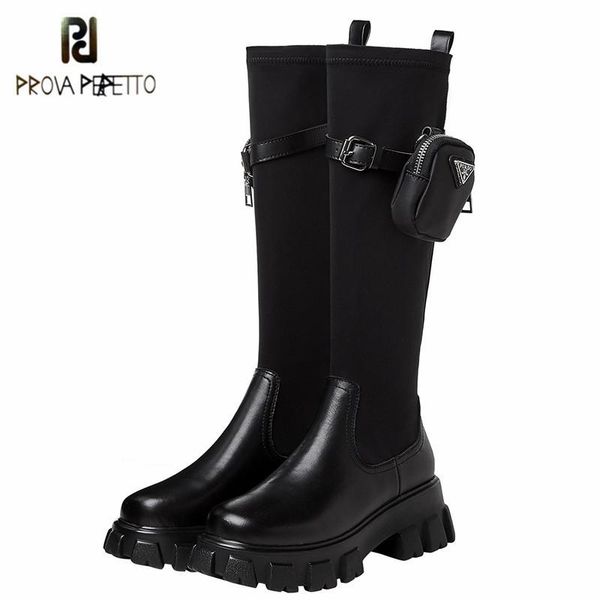 prova perfetto зрелые solid color дышащий с мешком женщины высокие сапоги круглый toe квадратный каблук скольжения на вулканизированной обув, Black
prova perfetto зрелые solid color дышащий с мешком женщины высокие сапоги круглый toe квадратный каблук скольжения на вулканизированной обув, Black
