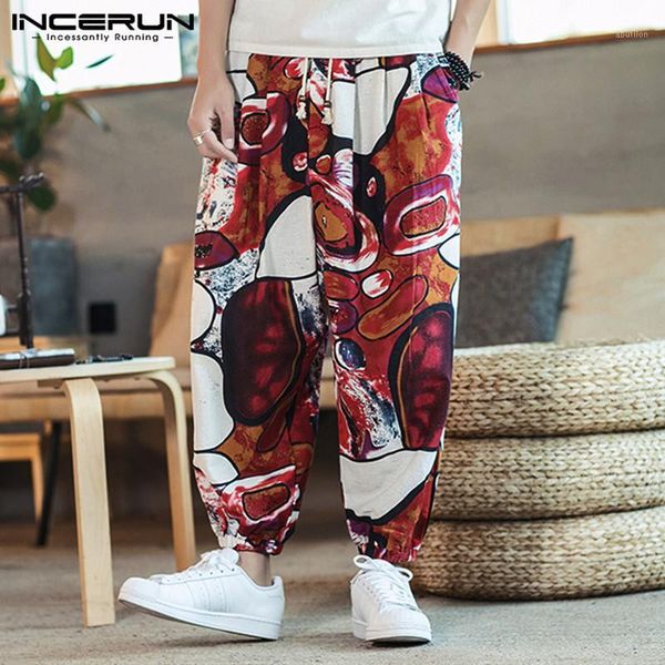 incerun printed men harem pants cotton linen joggers drawstring drop-crotch trousers men loose 2020 casual thai pants streetwear1, Black
incerun printed men harem pants cotton linen joggers drawstring drop-crotch trousers men loose 2020 casual thai pants streetwear1, Black